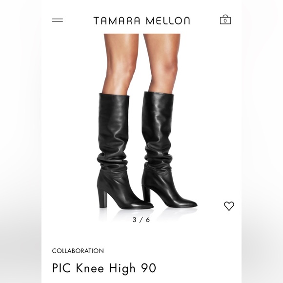 Tamara Mellon x Frame Pic Knee High 90 Boots        EU 38.5 US 8.5 - Picture 3 of 9
